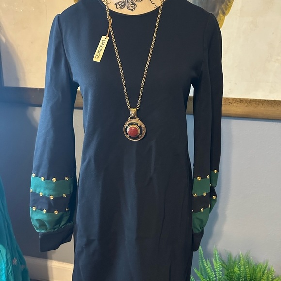 Tory Burch Ponte grommet sleeve embellished dress. Euc. - Picture 4 of 8